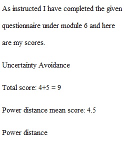 Dimensions of Culture Questionnaire